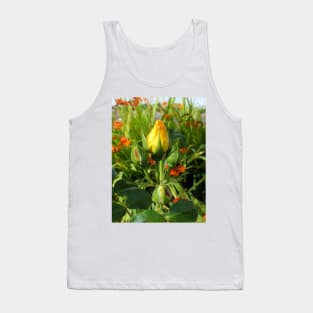 Yellow rosebud Tank Top